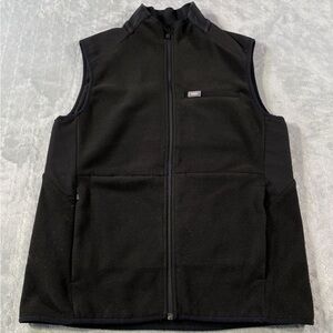 FIGS Vest Womens Large Black On Shift Fleece Zip Pockets Nurse WXXOW1008